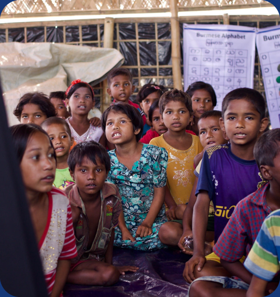 Rohingya child refugees in Bangladesh