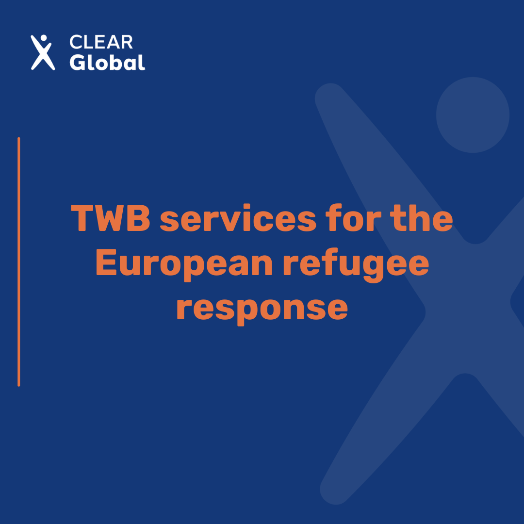 Refugee Response - CLEAR Global