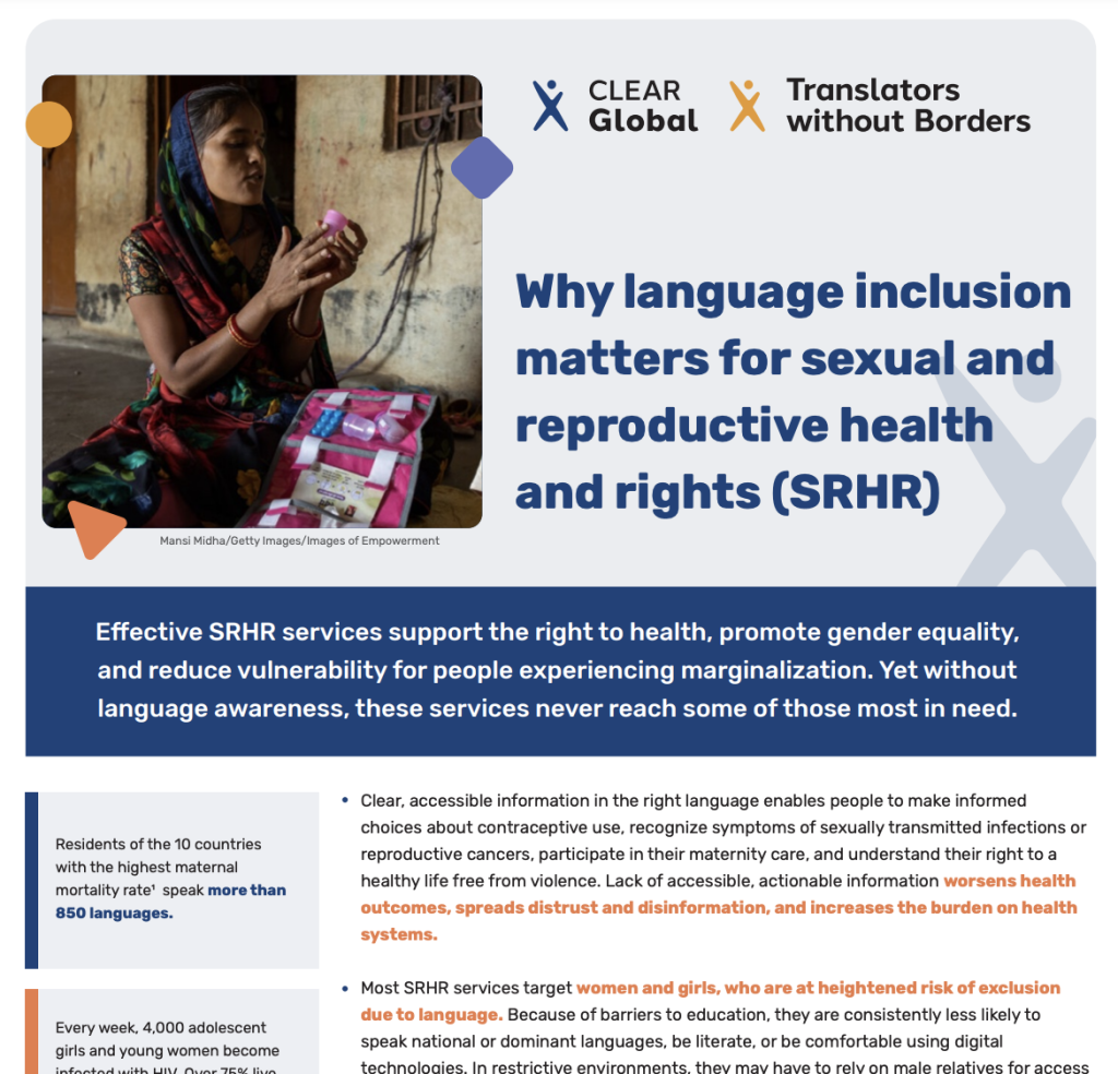 Why language inclusion matters for SRHR