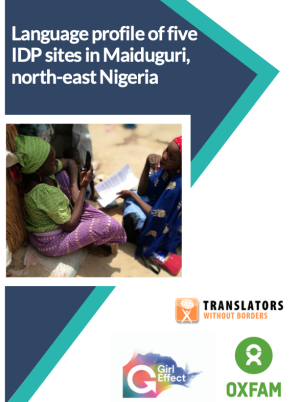 Language profile of five IDP sites in Maiduguri, north-east Nigeria